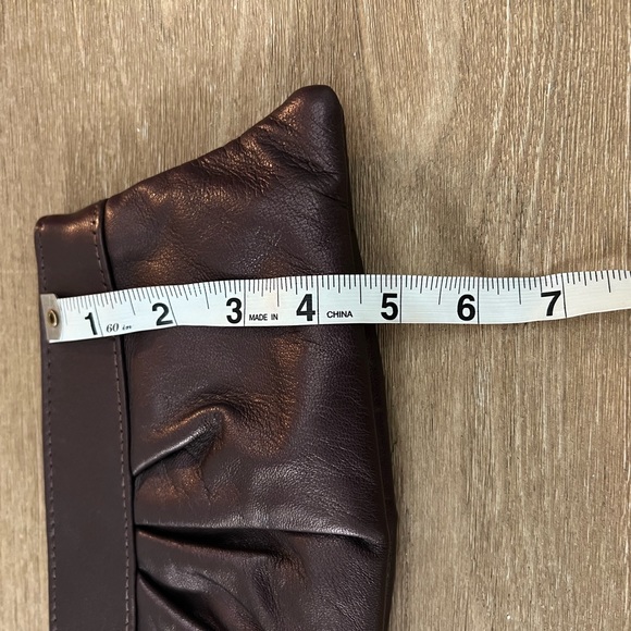 Lauren merkin metallic leather evening clutch bag bronze - Picture 7 of 8